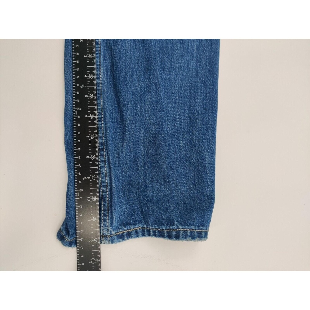 Levi's Size 30x30 Men's Low Pro Straight Jeans Med Wash Blue Jeans Distressed - Picture 10 of 14